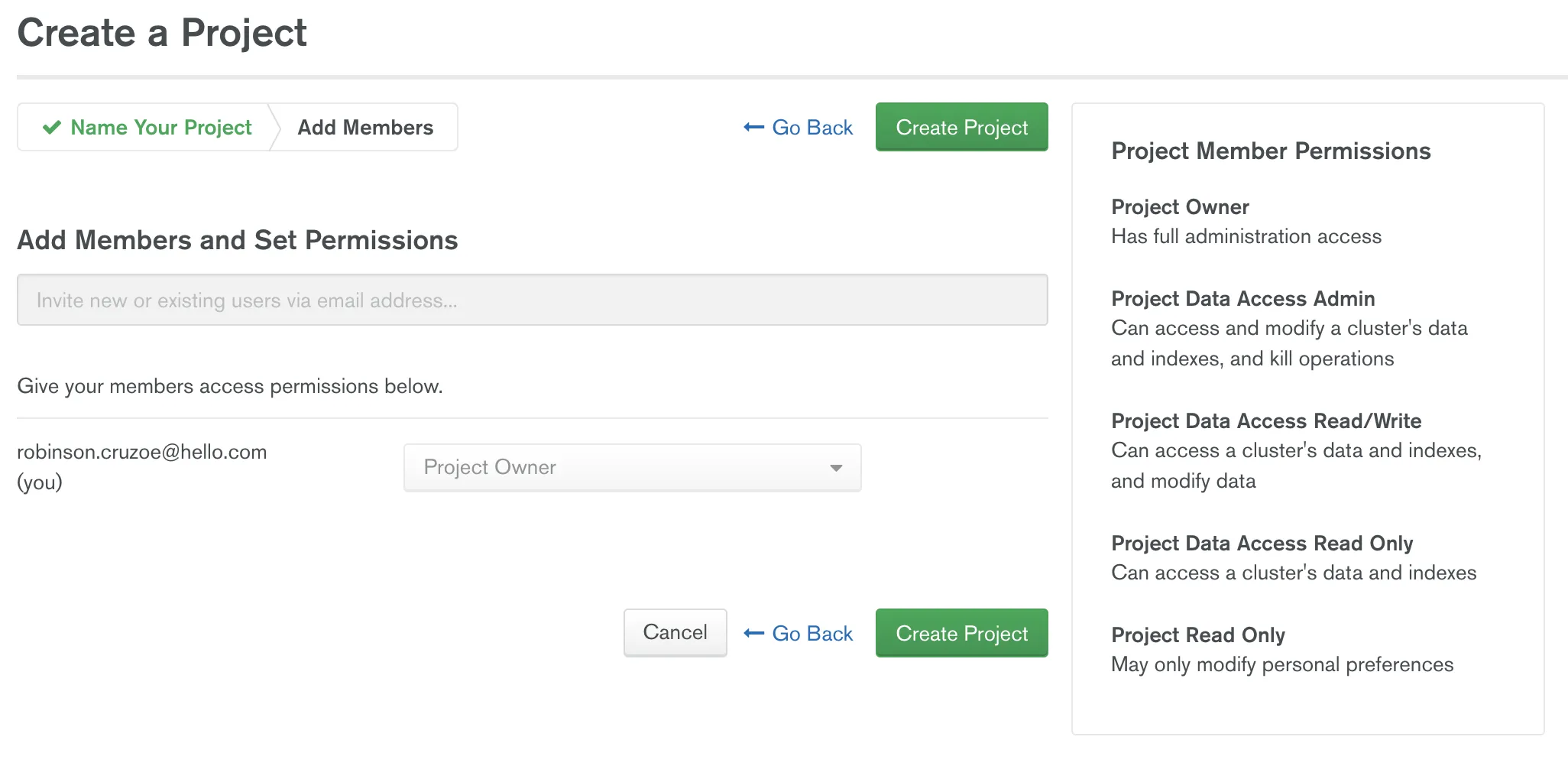 Imagem de confirmação com email de administrador