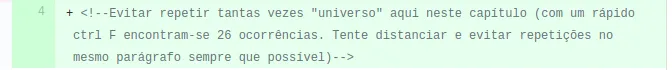 Comentário sobre as 26 ocorrências da palavra universo no primeiro capítulo